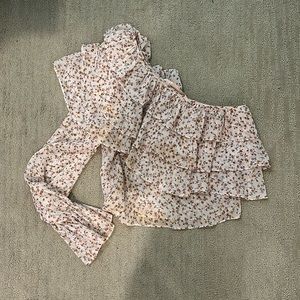 One Shoulder Floral Zara Top